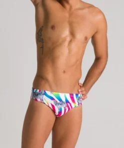 Maillot De Bain Arena Homme Crazy Zebras Brief Multicolor