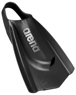 Palmes Courtes De Natation Silicone Arena Powerfin Pro Black