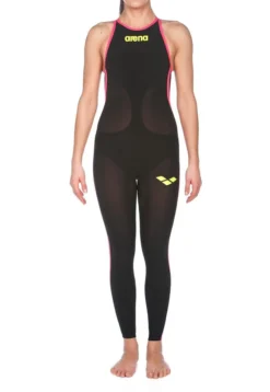 Combinaison De Natation Eau Libre Femme Arena Powerskin R-Evo+ Open Water Dos Fermé Black