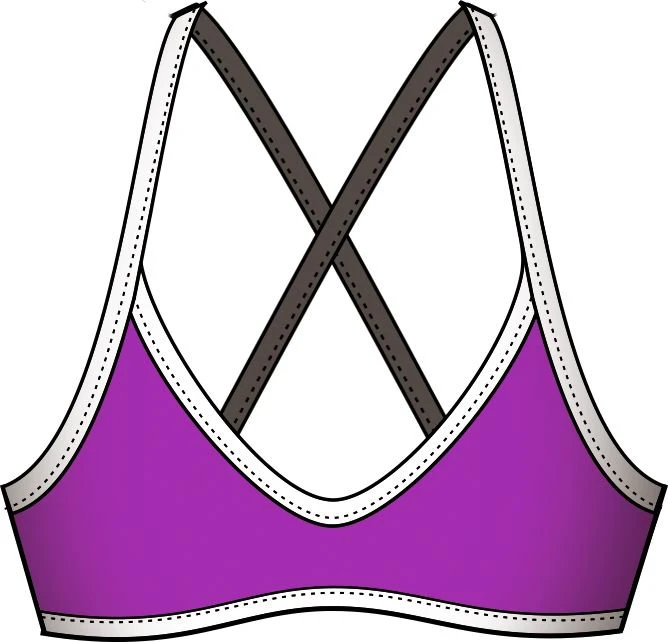 Haut De Maillot De Bain Femme Diana Twin Brassière Violet 3 Haut De Maillot De Bain Femme Diana Twin Brassière Violet – Image 3