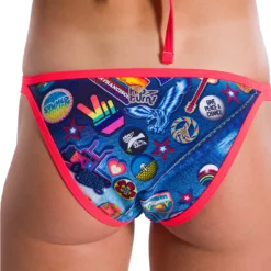 Maillot De Bain De Natation Femme 2 Pièces Speedo Retro Pop 723C863 Bleu -Funky Trunks Boutique 8 11723c863 d