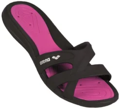Sandales De Natation Arena Femme Athena Hook Black / Fuschia
