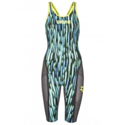 Combinaison De Natation Femme Arena Carbon Ultra Edition 2018 Dos Ouvert Blue Drops Fluo/ Yellow -Funky Trunks Boutique arena