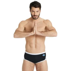 Maillot De Bain Arena Homme Arena ICONS Black White
