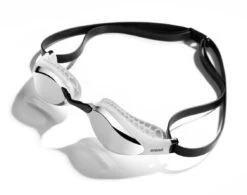 Lunettes De Compétition Natation Arena Air Speed Mirror White-Silver -Funky Trunks Boutique arena airspeed mirror schwimmbrille silver white1920x1920 1