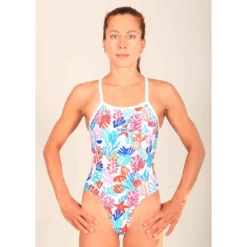 Maillot De Bain De Natation Femme Mako Aumakua Coral White