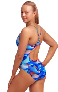 Maillot De Bain Funkita Femme Diamond Back - Battle Blue -Funky Trunks Boutique battle bleu ladies 1