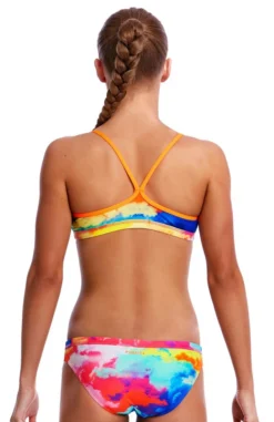 Maillot De Bain Funkita 2 Pièces Fille Cumulus Bleu -Funky Trunks Boutique fs02g cumulus 3140