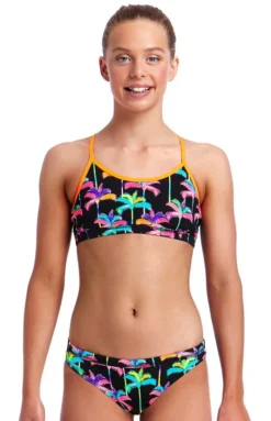 Maillot De Bain Funkita 2 Pièces Fille Palm Drive Noir