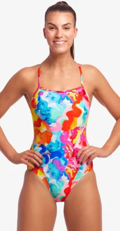 Maillot De Bain Funkita Femme Single Strap - Messy Monet -Funky Trunks Boutique fs15l71536 1