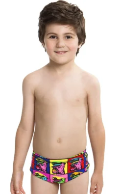 Funky Trunks Boutique 21 Maillot De Bain Funky Trunks Enfant Garçon Bad Boy Boxer Bleu