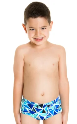 Maillot De Bain Funky Trunks Enfant Garçon Shattered Bleu