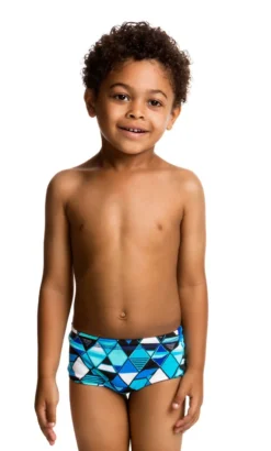 Maillot De Bain Funky Trunks Enfant Garçon Blue Steel Bleu