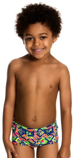 Maillot De Bain Funky Trunks Enfant Garçon Clockwork Multicolore