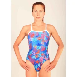 Maillot De Bain De Natation Femme Mako Nereid Coral Blue