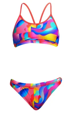 Maillot De Bain Funkita 2 Pièces Fille Racerback - Radar Rage -Funky Trunks Boutique radar rage girls 2p3
