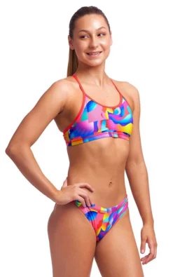 Maillot De Bain Funkita 2 Pièces Fille Racerback - Radar Rage -Funky Trunks Boutique radar rage girls 2p 1