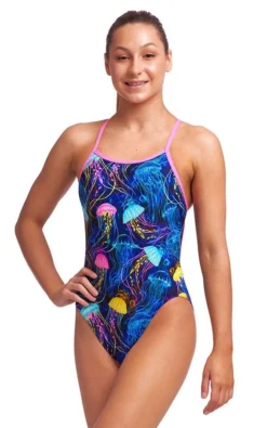 Maillot De Bain Funkita Fille Single Strap - Schwimma Stinga -Funky Trunks Boutique swimma girls1
